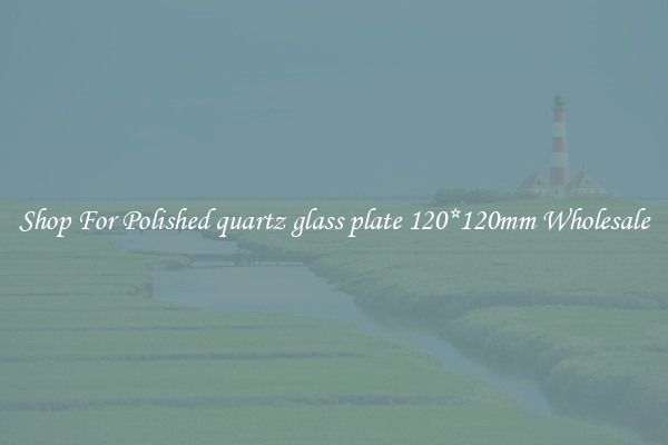 Shop For Polished quartz glass plate 120*120mm Wholesale