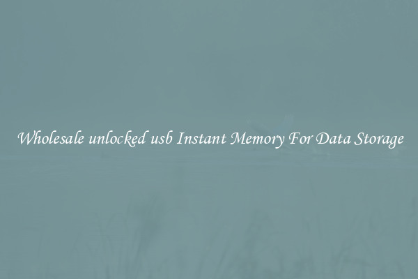 Wholesale unlocked usb Instant Memory For Data Storage