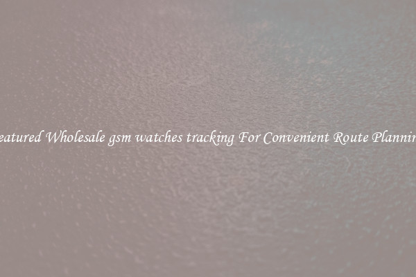 Featured Wholesale gsm watches tracking For Convenient Route Planning 