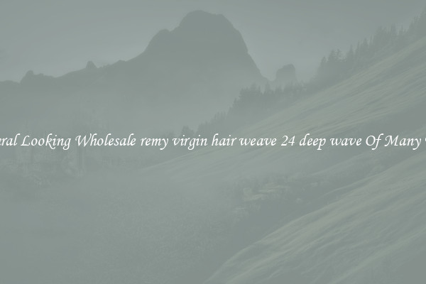 Natural Looking Wholesale remy virgin hair weave 24 deep wave Of Many Types