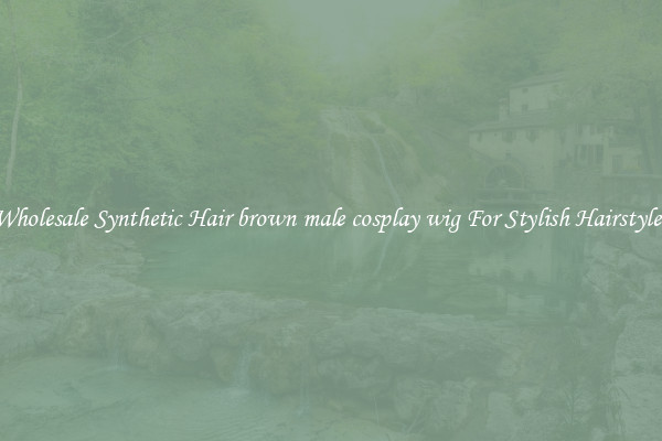 Wholesale Synthetic Hair brown male cosplay wig For Stylish Hairstyles
