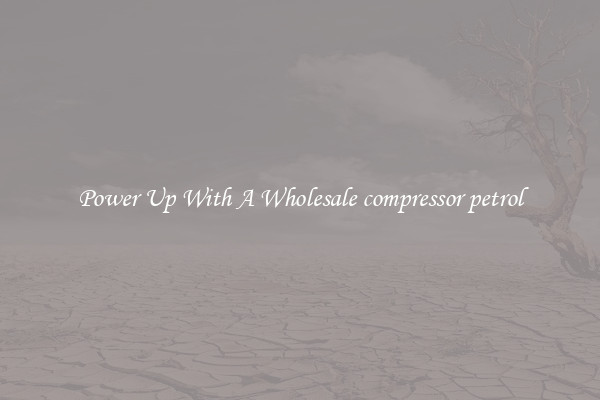 Power Up With A Wholesale compressor petrol