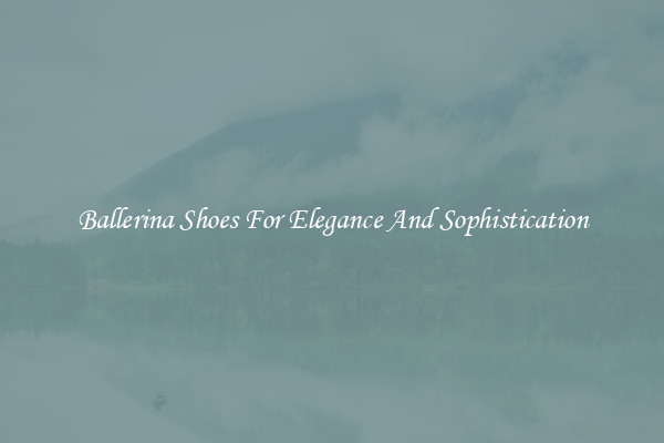 Ballerina Shoes For Elegance And Sophistication