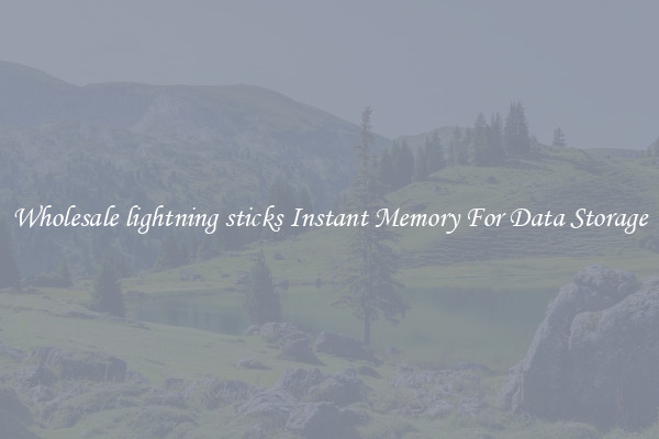 Wholesale lightning sticks Instant Memory For Data Storage