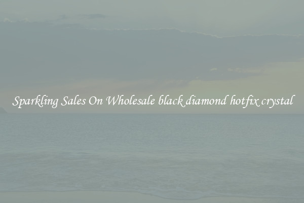 Sparkling Sales On Wholesale black diamond hotfix crystal
